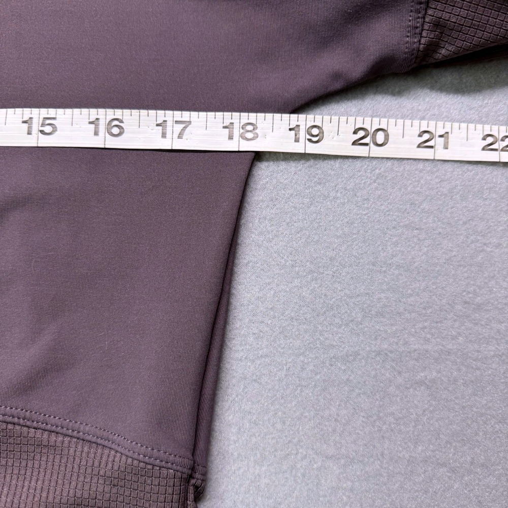 Fabletics Women's Gray Long Sleeve Hoodie Mesh Panel Drawstring Athleisure Top S - Picture 6 of 8